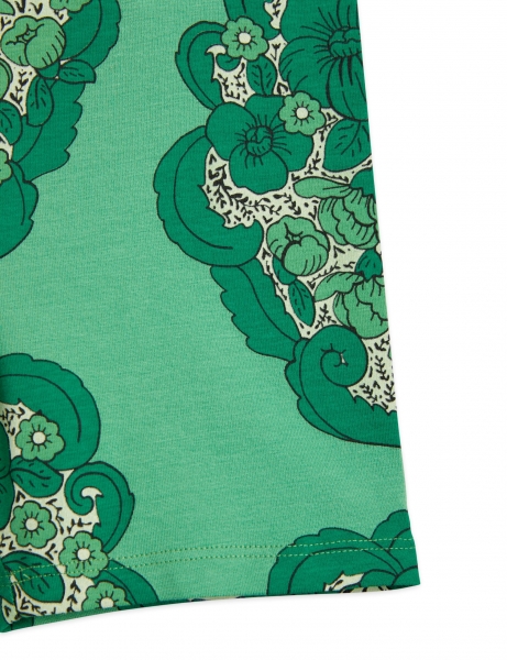 MINI RODINI Biker Shorts Flower - grün